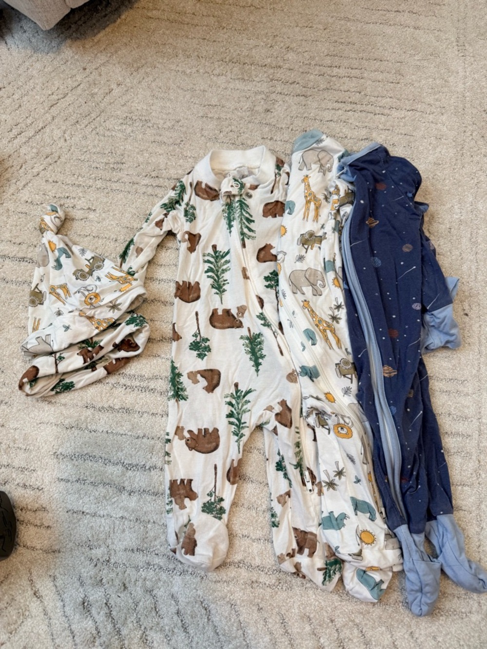 assorted bamboo like pajamas